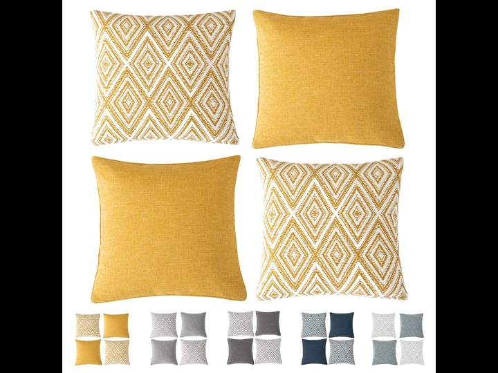 hpuk-decorative-throw-pillow-covers-set-of-4-geometric-design-linen-ochre-1