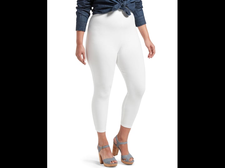 hue-plus-size-wide-waistband-blackout-cotton-capri-leggings-white-1