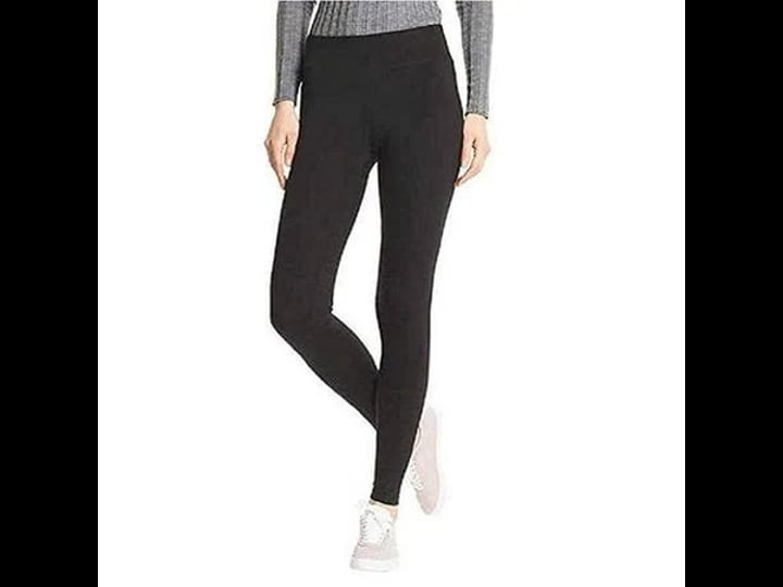 hue-womens-wide-comfortable-waistband-1-pack-cotton-leggingsblacksmall-womens-1