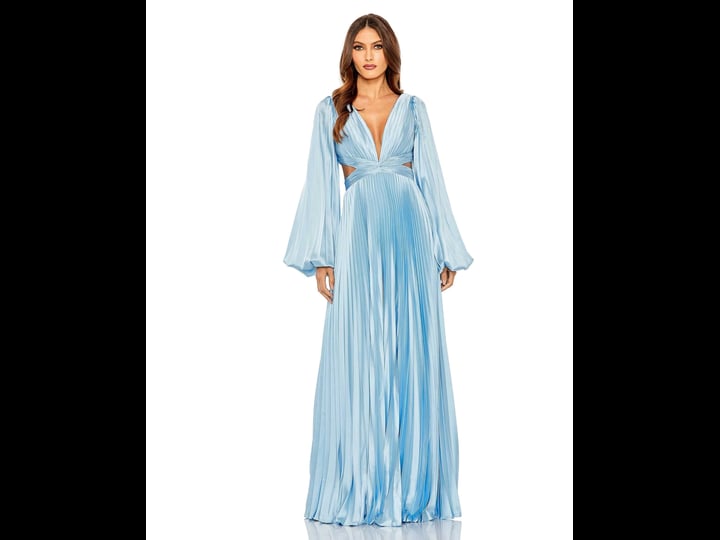 ieena-for-mac-duggal-long-sleeve-cut-out-gown-in-powder-blue-size-1