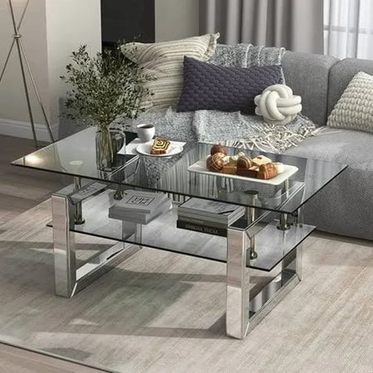 ikifly-mirrored-coffee-table-with-2-tier-glass-boards-sturdy-mdf-legs-clear-rectangle-glass-end-tabl-1