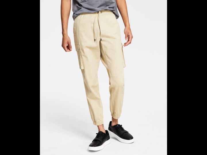 inc-mens-regularfit-cargo-joggers-light-by-bristol-apparel-large-beige-twill-1