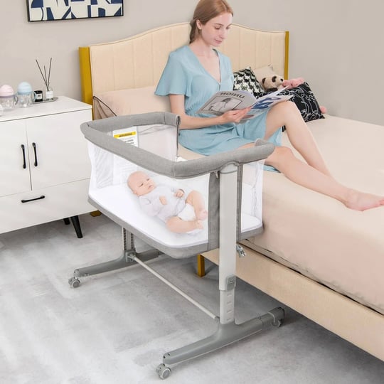 infans-3-in-1-baby-bassinets-bedside-sleeper-for-newborn-folding-crib-with-mattress-easy-to-assemble-1