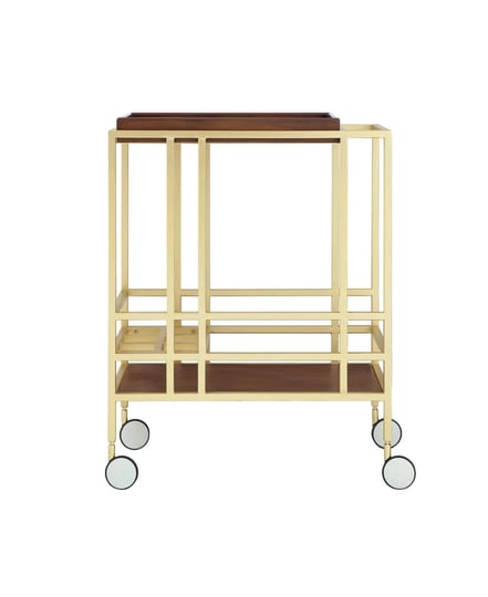inspired-home-gold-walnut-bar-cart-removable-serving-tray-wine-bottle-and-stemware-storage-1