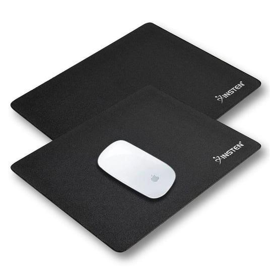 insten-2-piece-set-mouse-pad-for-optical-trackball-mouse-black-1
