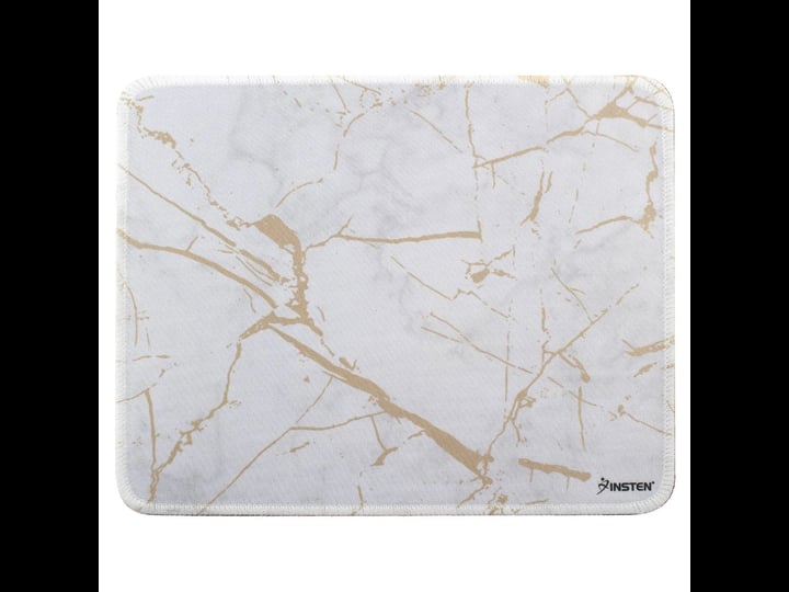 insten-shiny-marble-gaming-mouse-pad-with-stitched-edge-water-resistant-non-slip-rubber-base-white-10