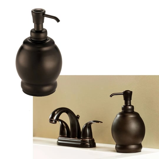 interdesign-york-metal-short-soap-and-lotion-dispenser-pump-for-kitchen-or-bathroom-bronze-76685-1