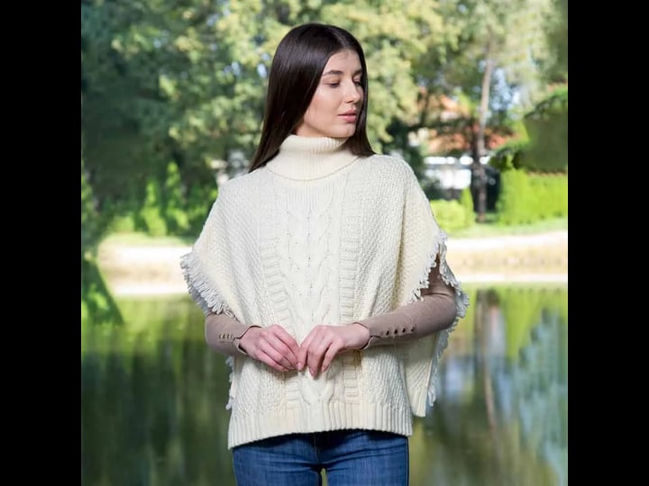irish-shawl-merino-wool-aran-knit-cowl-neck-ladies-poncho-1