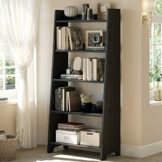 ironck-5-tier-wooden-bookshelves-and-bookcases-63-inch-tall-ladder-display-shelf-for-home-office-bla-1