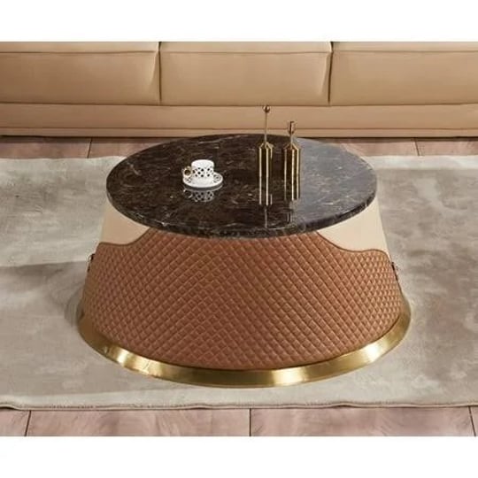 italian-leather-sand-tan-brown-coffee-table-set-2p-glamour-european-furniture-1