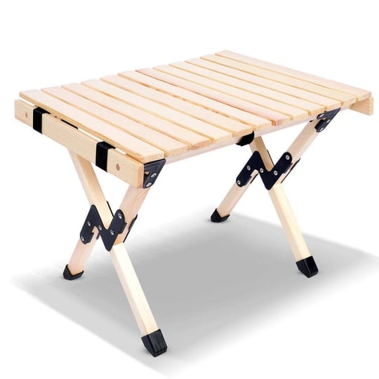 itopfox-23-20-in-light-brown-wood-rectangle-wood-picnic-table-4-seats-with-carry-bag-1