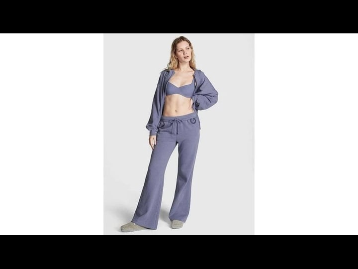 ivy-fleece-flare-sweatpants-print-l-womens-bottoms-pink-1