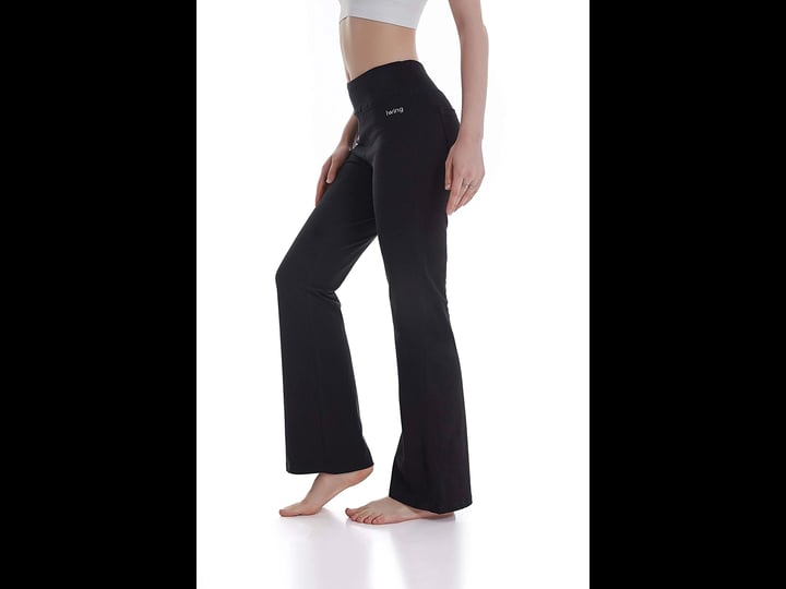 iwing-womens-bootcut-high-waisted-yoga-pants-regular-tall-petite-bootleg-flared-workout-cotton-pants-1