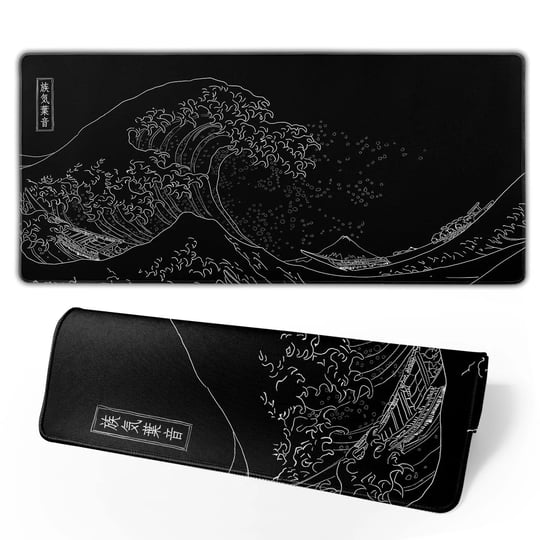 japanese-gaming-mouse-pad-black-mouse-pad-kanagawa-large-mousepad-non-slip-rubber-base-waterproof-wi-1