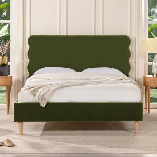 jennifer-taylor-home-stockholm-modern-wavy-headboard-platform-bed-queen-olive-green-performance-velv-1
