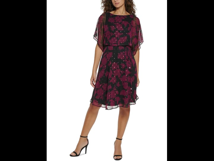 jessica-howard-womens-petites-chiffon-blouson-fit-flare-dress-black-8p-1