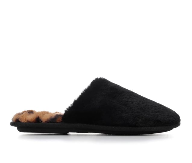 jessica-simpson-womens-plush-leopard-printed-slippers-black-1