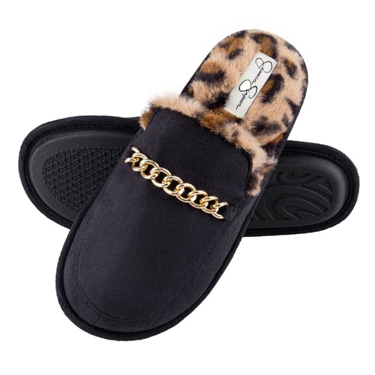 jessica-simpson-womens-plush-microsuede-scuff-slipper-with-chain-embellishment-black-medium-1