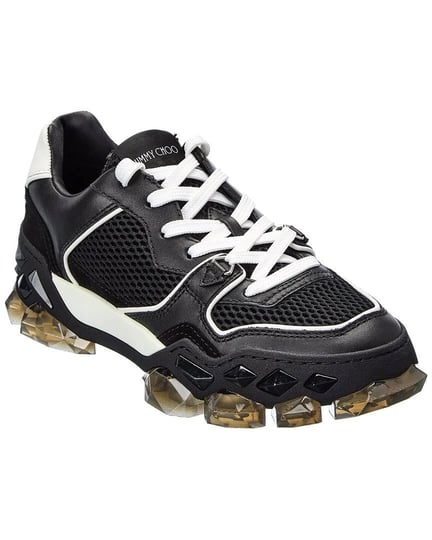 jimmy-choo-diamond-x-trainer-f-leather-mesh-sneaker-36-black-1