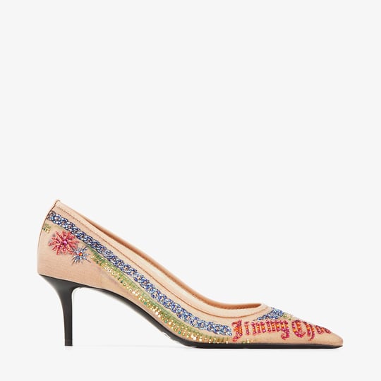 jimmy-choo-womens-jean-paul-gaultier-beige-swarovski-60-pumps-black-tulle-heels-1
