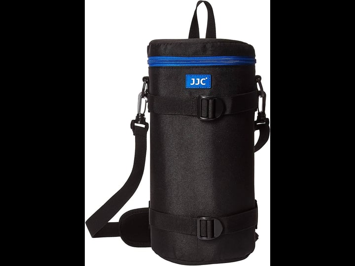jjc-dlp-7ii-jumbo-water-resistant-lens-pouch-w-shoulder-strap-black-blue-1