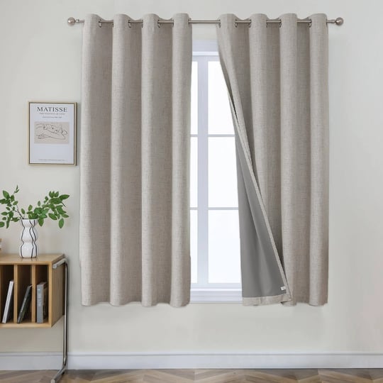 joydeco-blackout-curtains-63-inch-length-2-panels-set-linen-textured-room-darkening-curtains-63-inch-1
