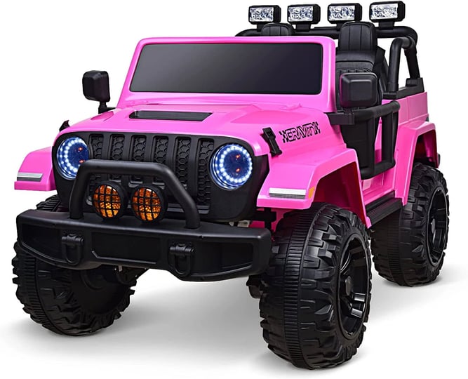joywhale-24v-2-seater-kids-ride-on-truck-easy-drag-4wd-with-4x75w-powerful-engine-remote-suspension--1