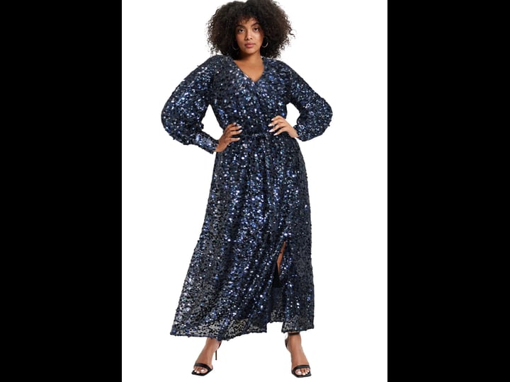 june-vie-by-roamans-womens-plus-size-evyre-side-slit-sequin-dress-18-20-exotic-peacock-1