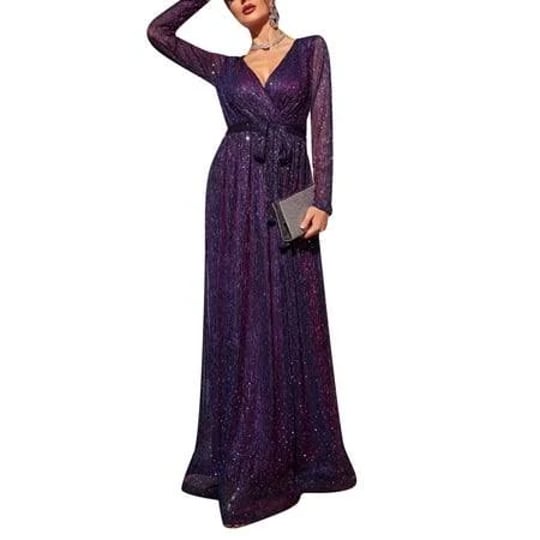 jungang-sequin-maxi-dress-for-women-formal-wrap-v-neck-long-sleeve-belted-long-dress-glitter-cocktai-1