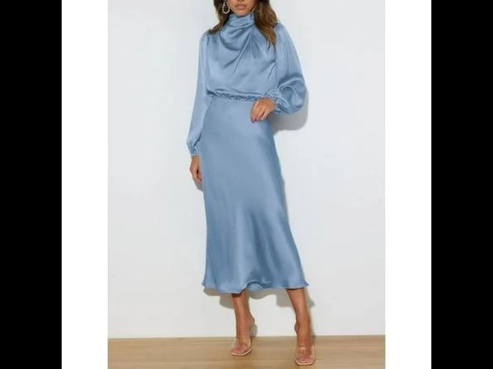 jungang-womens-elegant-long-sleeve-satin-dress-mock-neck-elastic-waist-cocktail-party-wedding-guest--1