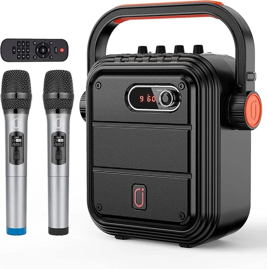 jyx-66bt-karaoke-machine-with-2-uhf-wireless-microphones-portable-bluetooth-pa-system-with-shoulder--1
