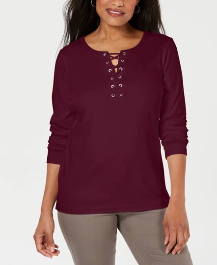 karen-scott-cotton-lace-up-top-created-for-macys-merlot-1