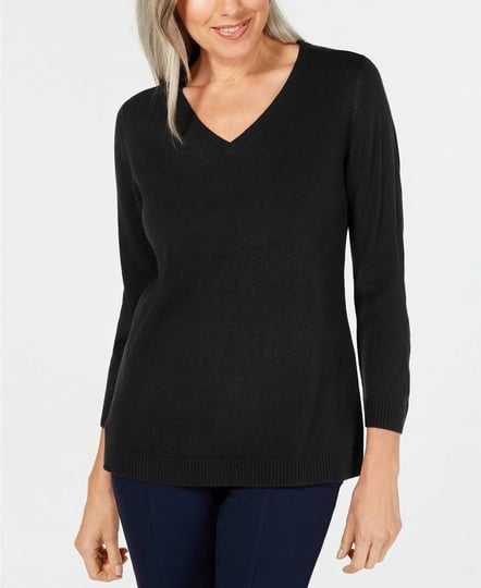 karen-scott-womens-v-neck-luxsoft-sweater-m-luxsoft-black-1