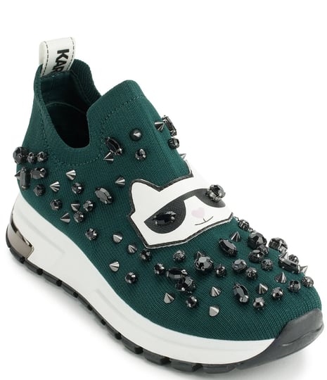 karl-lagerfeld-paris-malna-rhinestone-embellished-slip-on-sneakers-womens-6-5m-forrest-green-1
