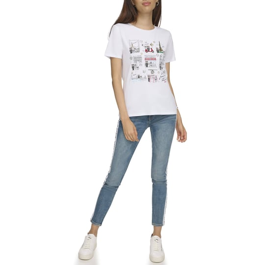 karl-lagerfeld-paris-womens-graphic-tee-white-size-l-1