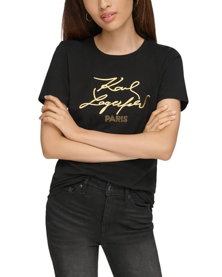 karl-lagerfeld-paris-womens-logo-tee-black-size-xl-black-gold-1