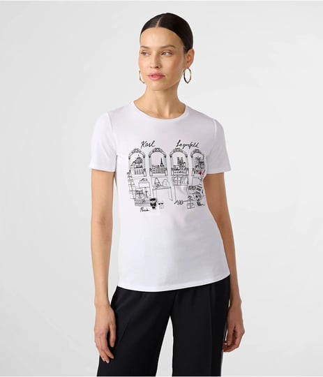 karl-lagerfeld-paris-womens-outline-shopping-in-paris-t-shirt-white-cotton-spandex-size-medium-1