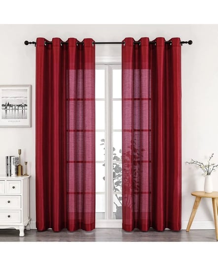 kate-aurora-artisan-lightweight-transparent-faux-silk-sheer-grommet-single-curtain-panel-burgundy-1