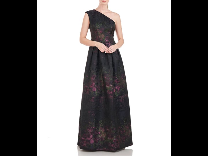kay-unger-floral-printed-jacquard-one-shoulder-sleeveless-pocketed-a-line-gown-womens-4-dark-midnigh-1