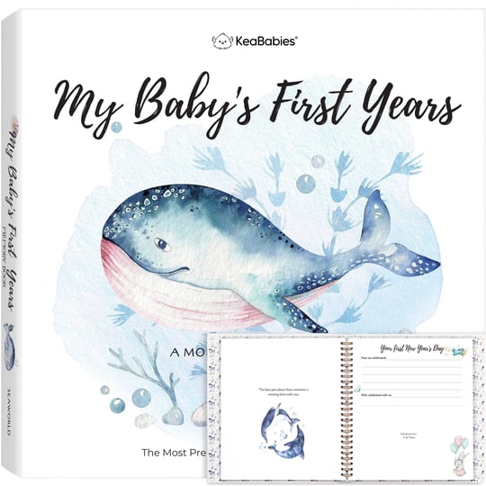 keababies-first-5-years-baby-memory-book-journal-90-pages-hardcover-keepsake-milestone-baby-book-sea-1