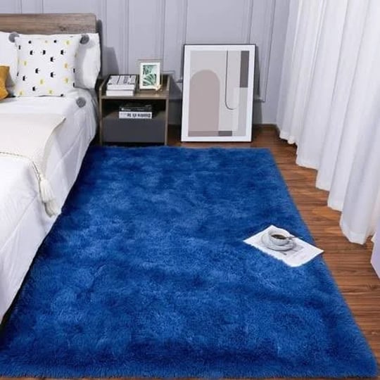 kelarea-super-soft-shaggy-rug-fluffy-bedroom-carpets-3x5-feet-navy-blue-modern-indoor-fuzzy-plush-ar-1
