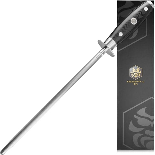 kessaku-10-inch-sharpening-steel-honing-rod-dynasty-series-g10-full-tang-handle-1