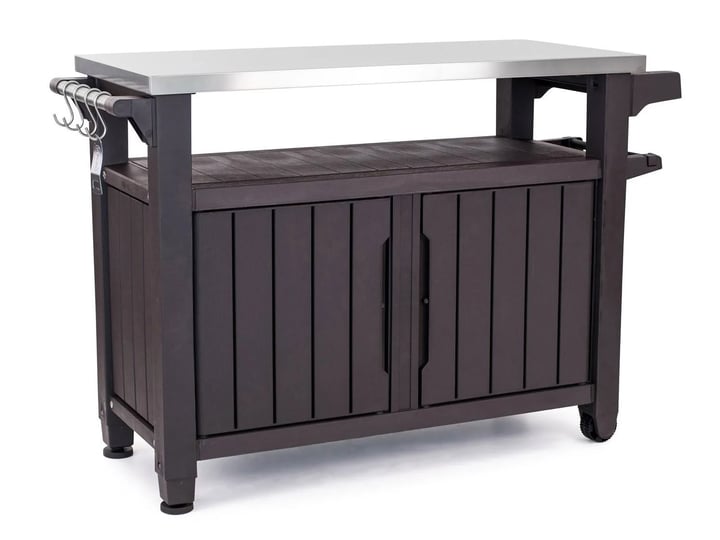 keter-unity-xl-outdoor-kitchen-bar-rolling-cart-with-storage-cabinet-brown-1