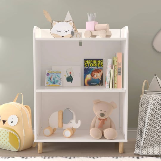 kids-3-tier-bookcase-kids-book-displaytoy-storage-cabinet-organizer-white-1