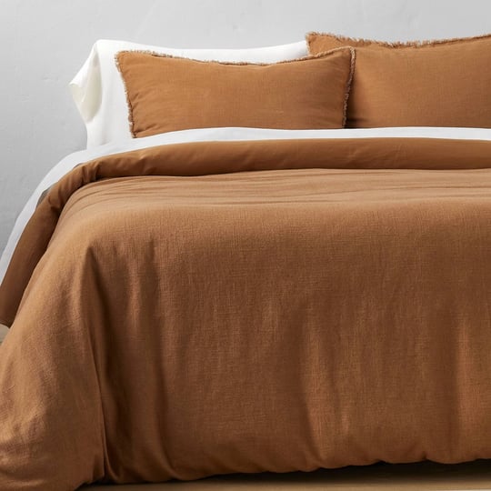 king-heavyweight-linen-blend-duvet-cover-sham-set-warm-brown-casaluna-1