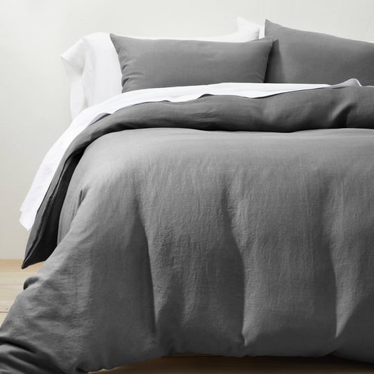 king-hemp-duvet-sham-set-dark-gray-casaluna-1
