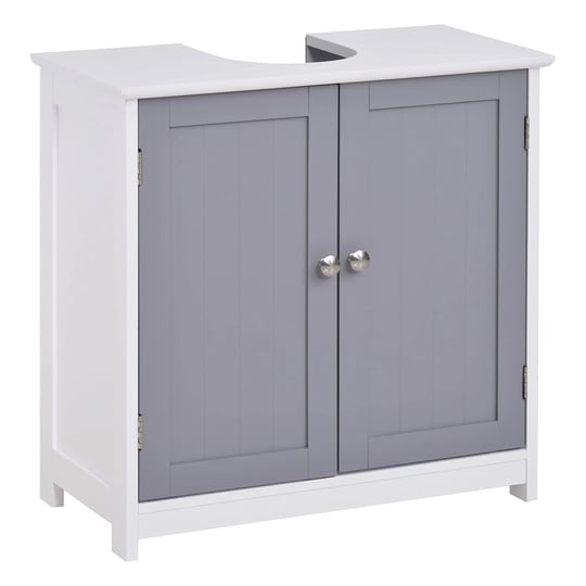 kleankin-vanity-base-cabinet-under-sink-bathroom-cabinet-storage-with-u-shape-cut-out-and-adjustable-1
