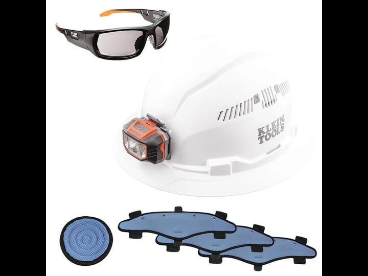 klein-tools-80084-hard-hat-and-accessories-kit-vented-full-brim-hard-hat-headlamp-sweat-band-top-pad-1