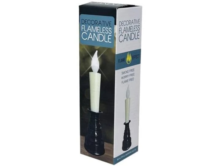 kole-imports-ge814-16-battery-operated-push-action-led-fake-flame-taper-candle-base-pack-of-16-1