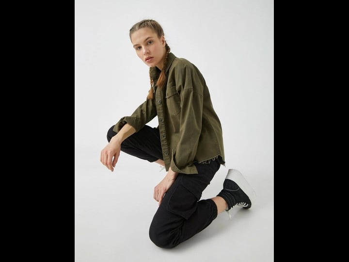koton-womens-trouser-in-black-twill-cargo-joggers-in-black-1